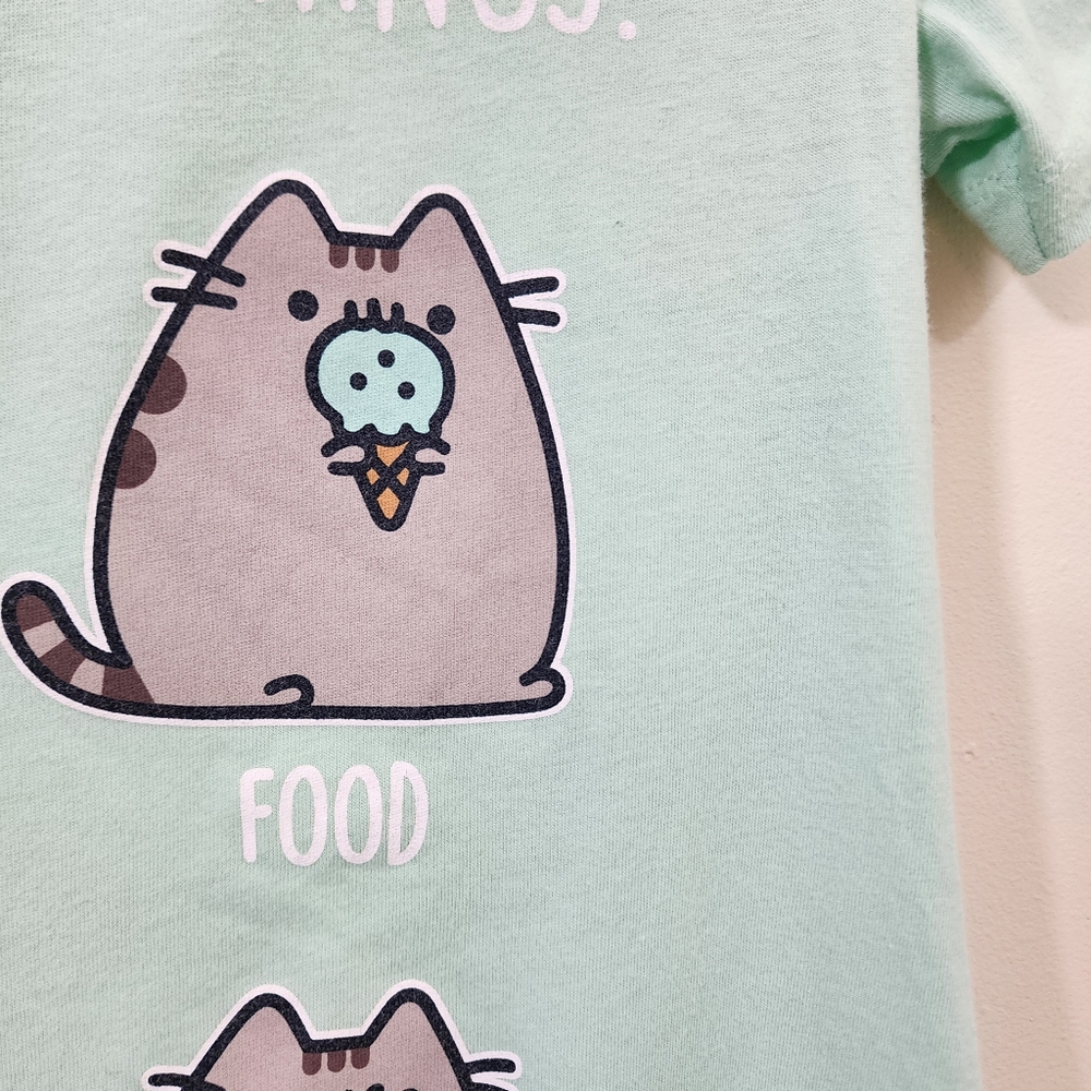 Pusheen cat my favorite things graphic short sleeve t-shirt woman's size small - Picture 3 of 8